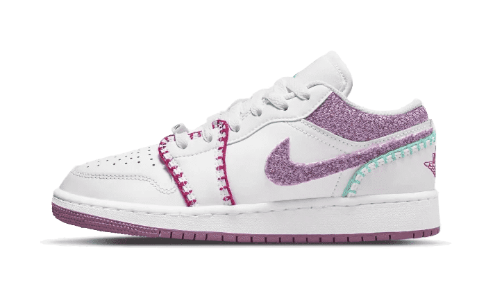 Nike Air Jordan 1 Low White Light Bordeaux (GS)