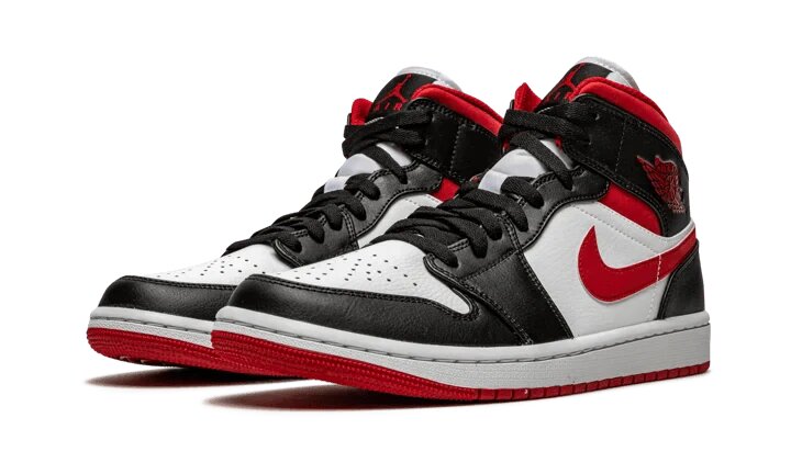 Jordan 1 Mid Gym Red Black White